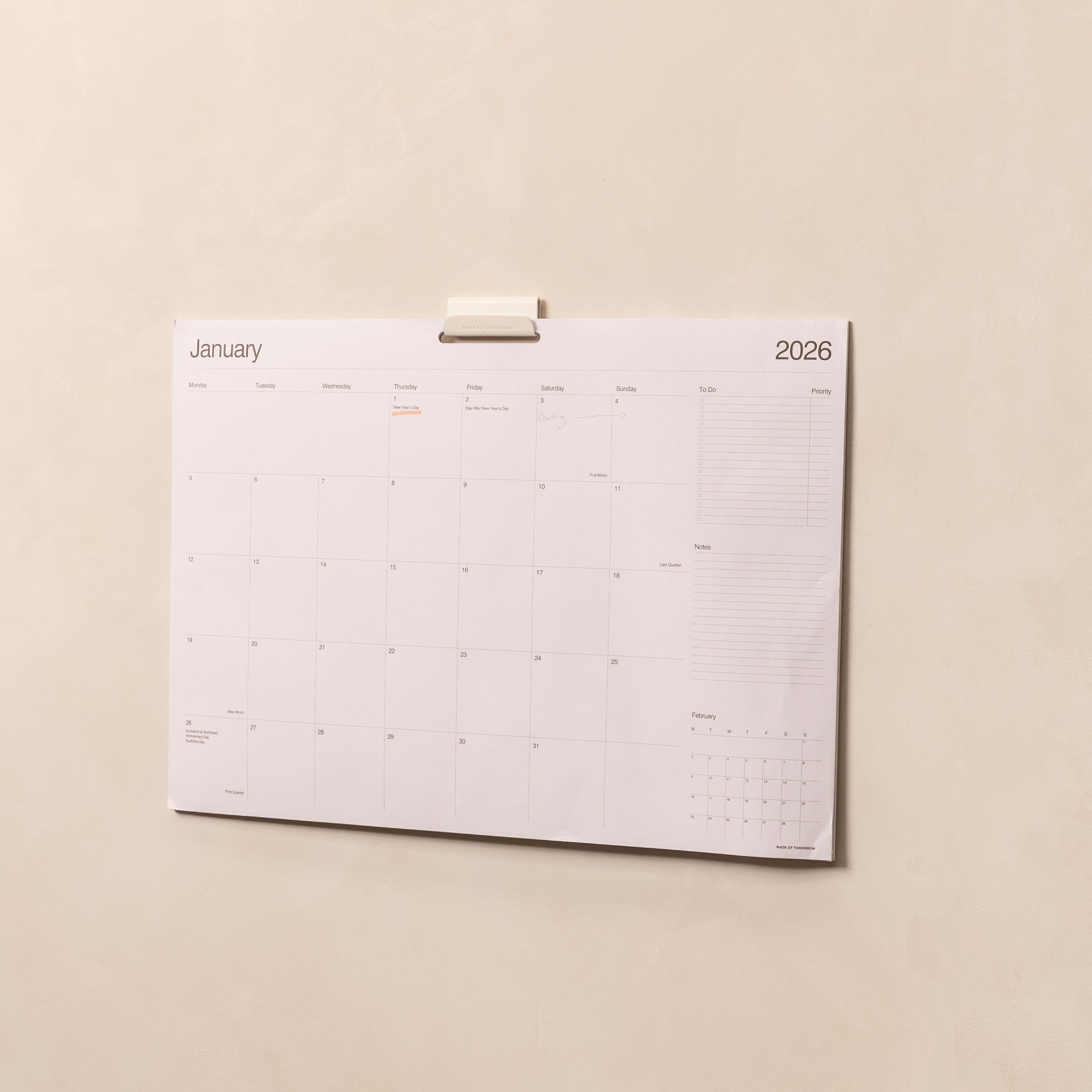 2026 Monthly Planner