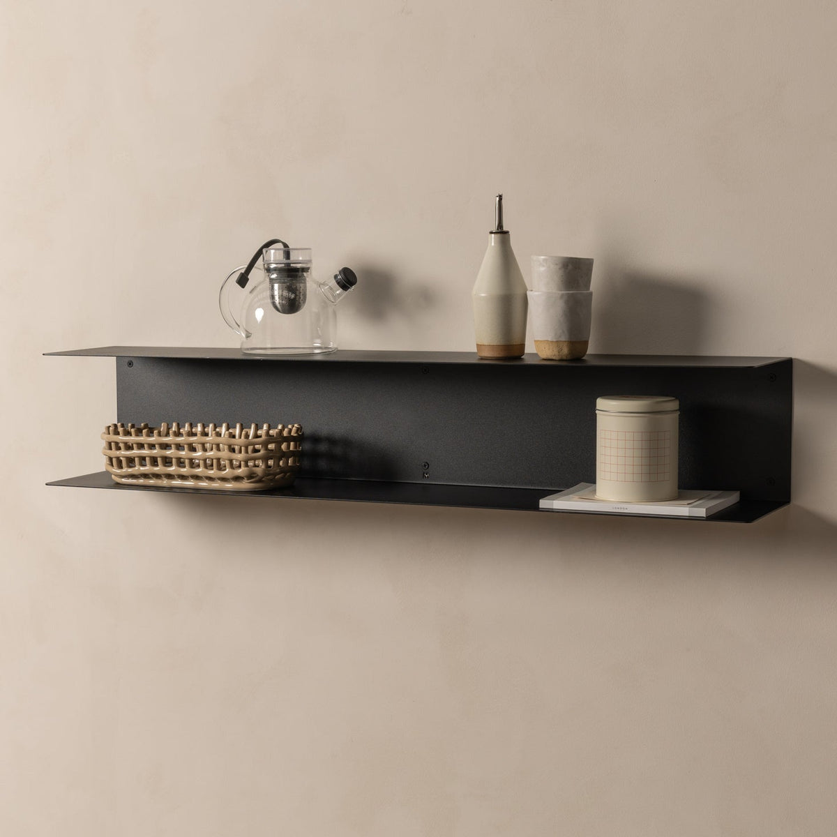 FOLD Double Shelf 1000 — Black