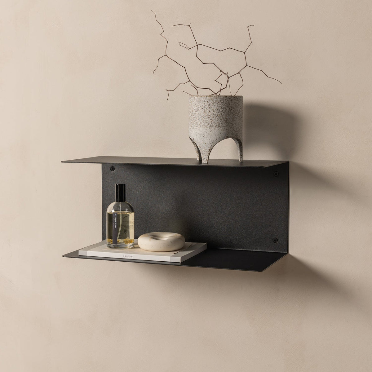 FOLD Double Shelf 400 — Black