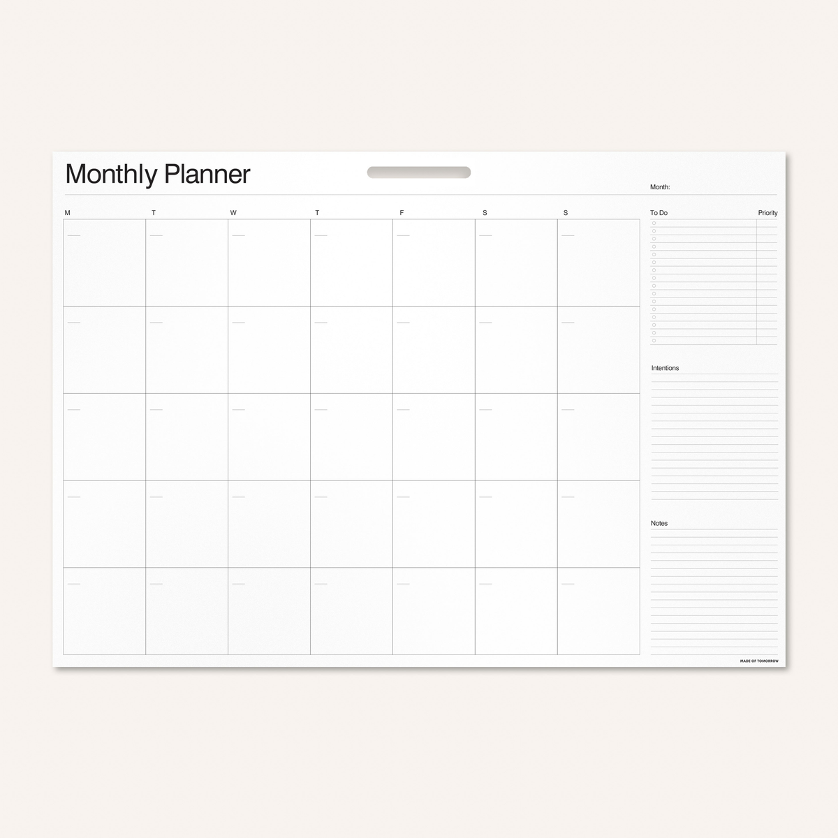 Monthly Planner — Default Title