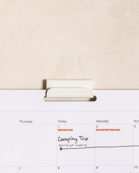 2027 Monthly Planner with white display hook